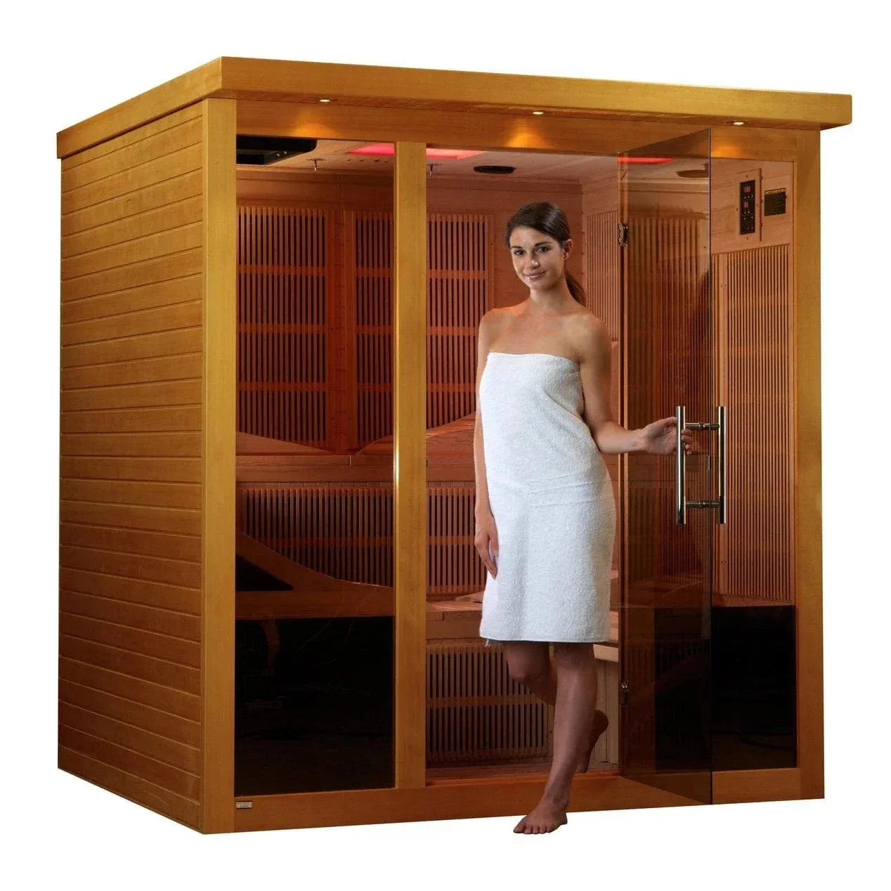 ValiroWood- Monaco 6-person Ultra Low EMF FAR Infrared Sauna - DYN-6996-01 Elite-Sauna-valiro­wood