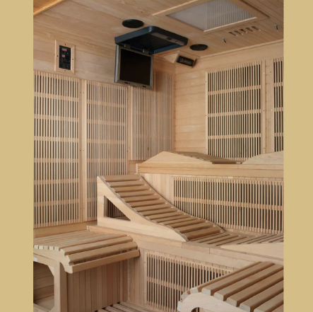 ValiroWood- Monaco 6-person Ultra Low EMF FAR Infrared Sauna - DYN-6996-01 Elite-Sauna-valiro­wood