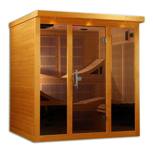 ValiroWood- Monaco 6-person Ultra Low EMF FAR Infrared Sauna - DYN-6996-01 Elite-Sauna-valiro­wood