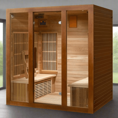 ValiroWood- Roslyn 4-Person Indoor Infrared Sauna 400KS-Sauna-valiro­wood