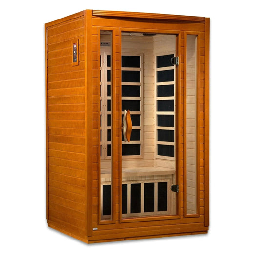 ValiroWood- "San Marino" 2-person Low EMF FAR Infrared Sauna DYN-6206-01-Sauna-valiro­wood