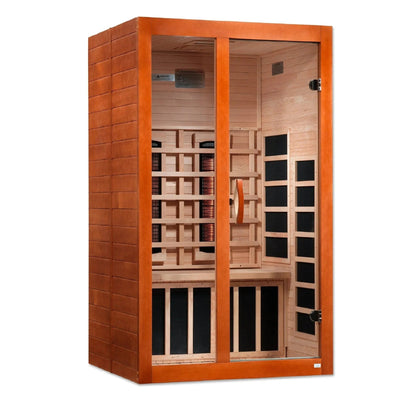 ValiroWood- "Santiago" 2-person Full Spectrum Near Zero EMF FAR Infrared Sauna DYN-6209-03 FS-Sauna-valiro­wood