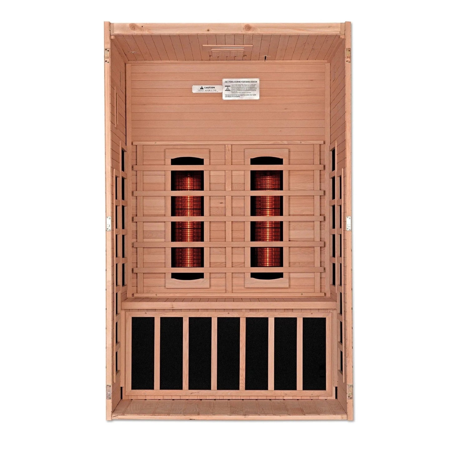 ValiroWood- "Santiago" 2-person Full Spectrum Near Zero EMF FAR Infrared Sauna DYN-6209-03 FS-Sauna-valiro­wood