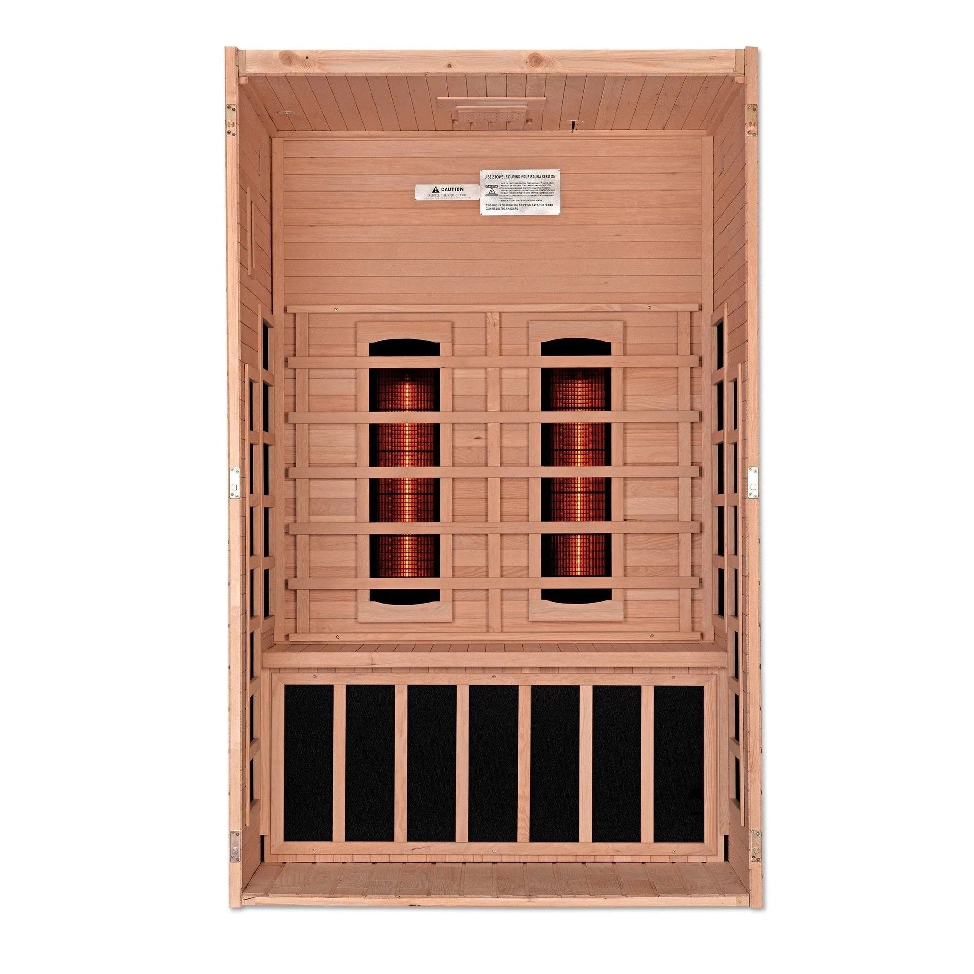 ValiroWood- "Santiago" 2-person Full Spectrum Near Zero EMF FAR Infrared Sauna DYN-6209-03 FS-Sauna-valiro­wood