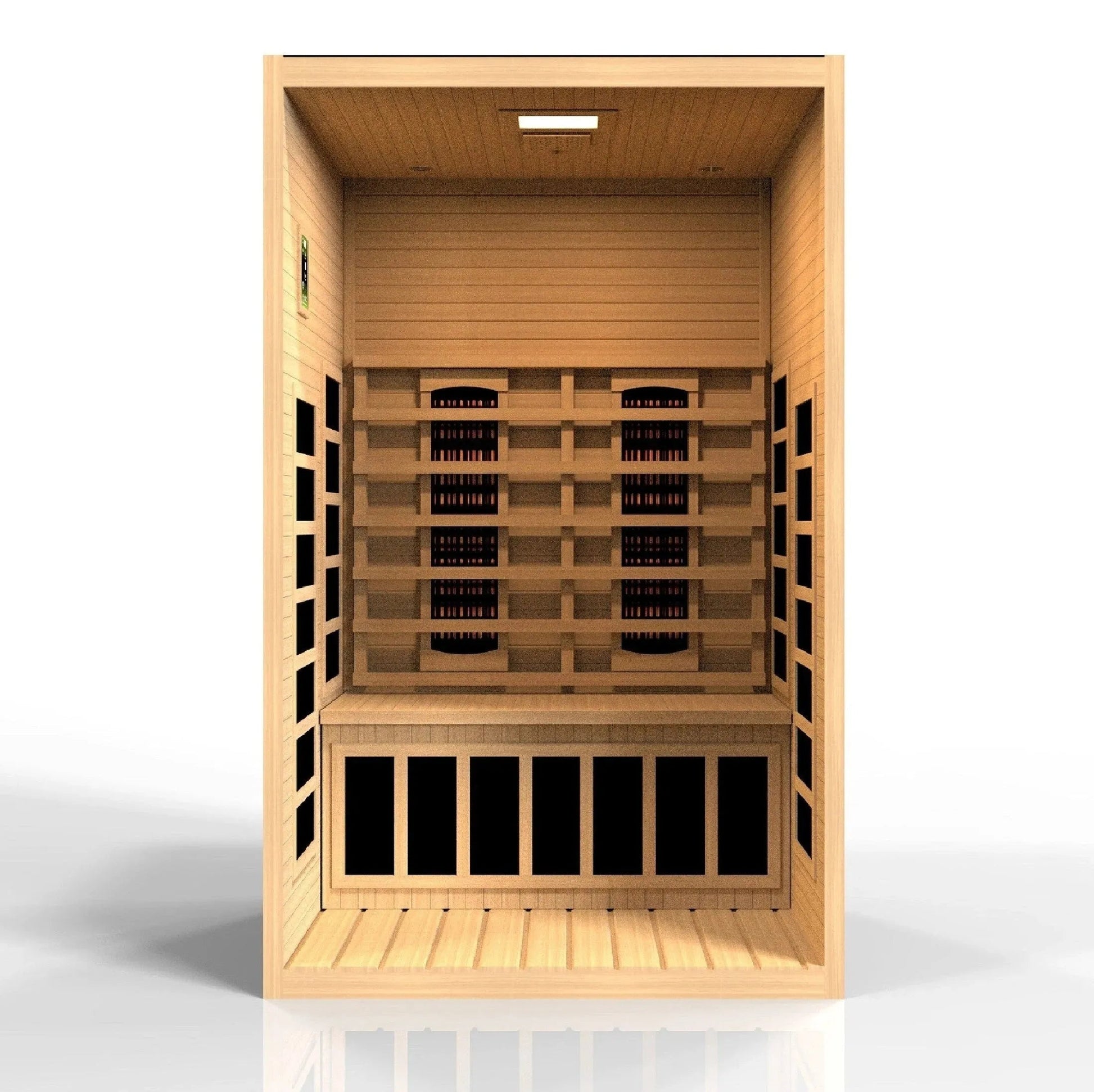 ValiroWood- "Santiago" 2-person Full Spectrum Near Zero EMF FAR Infrared Sauna DYN-6209-03 FS-Sauna-valiro­wood