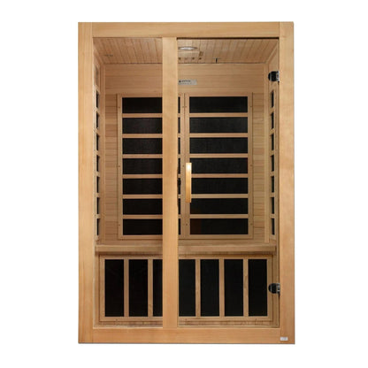 ValiroWood- "Santiago" 2-person Low EMF FAR Infrared Sauna DYN-6209-01-Sauna-valiro­wood