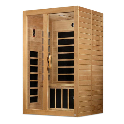 ValiroWood- "Santiago" 2-person Low EMF FAR Infrared Sauna DYN-6209-01-Sauna-valiro­wood