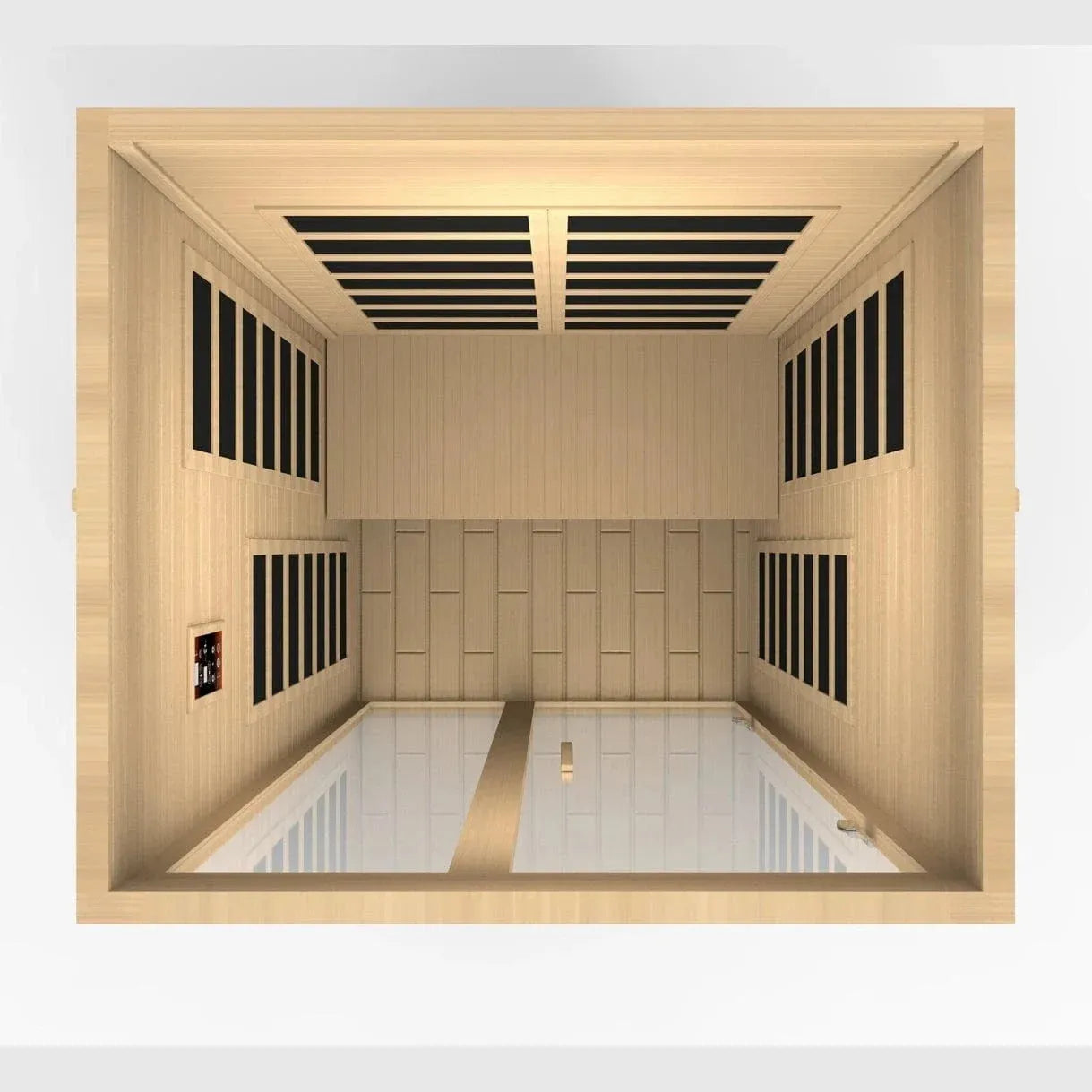 ValiroWood- "Santiago" 2-person Low EMF FAR Infrared Sauna DYN-6209-01-Sauna-valiro­wood