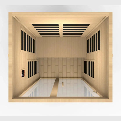 ValiroWood- "Santiago" 2-person Low EMF FAR Infrared Sauna DYN-6209-01-Sauna-valiro­wood