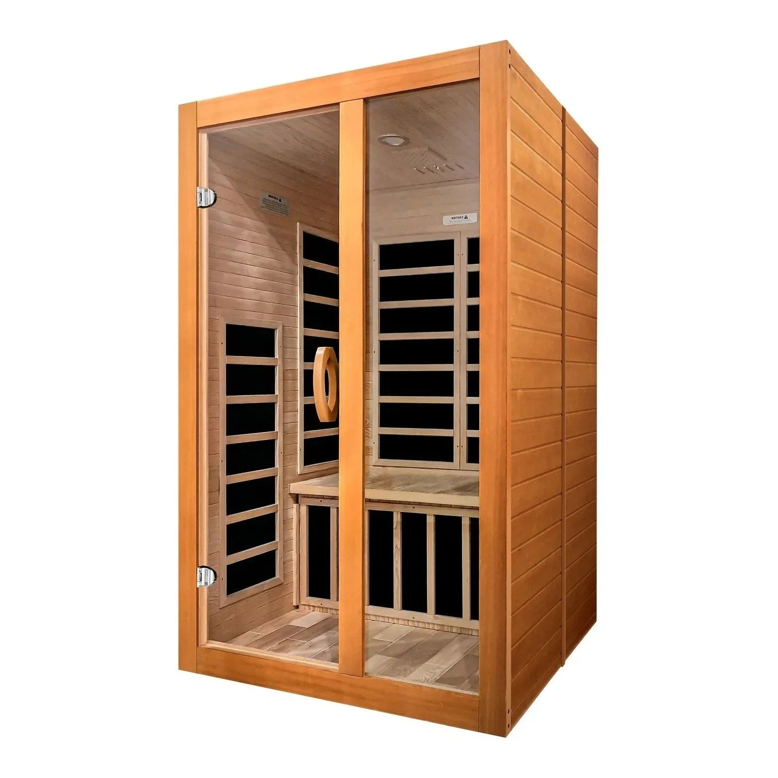 ValiroWood- Santiago Elite 2-person Ultra Low EMF FAR Infrared Sauna - DYN-6209-02 Elite-Sauna-valiro­wood