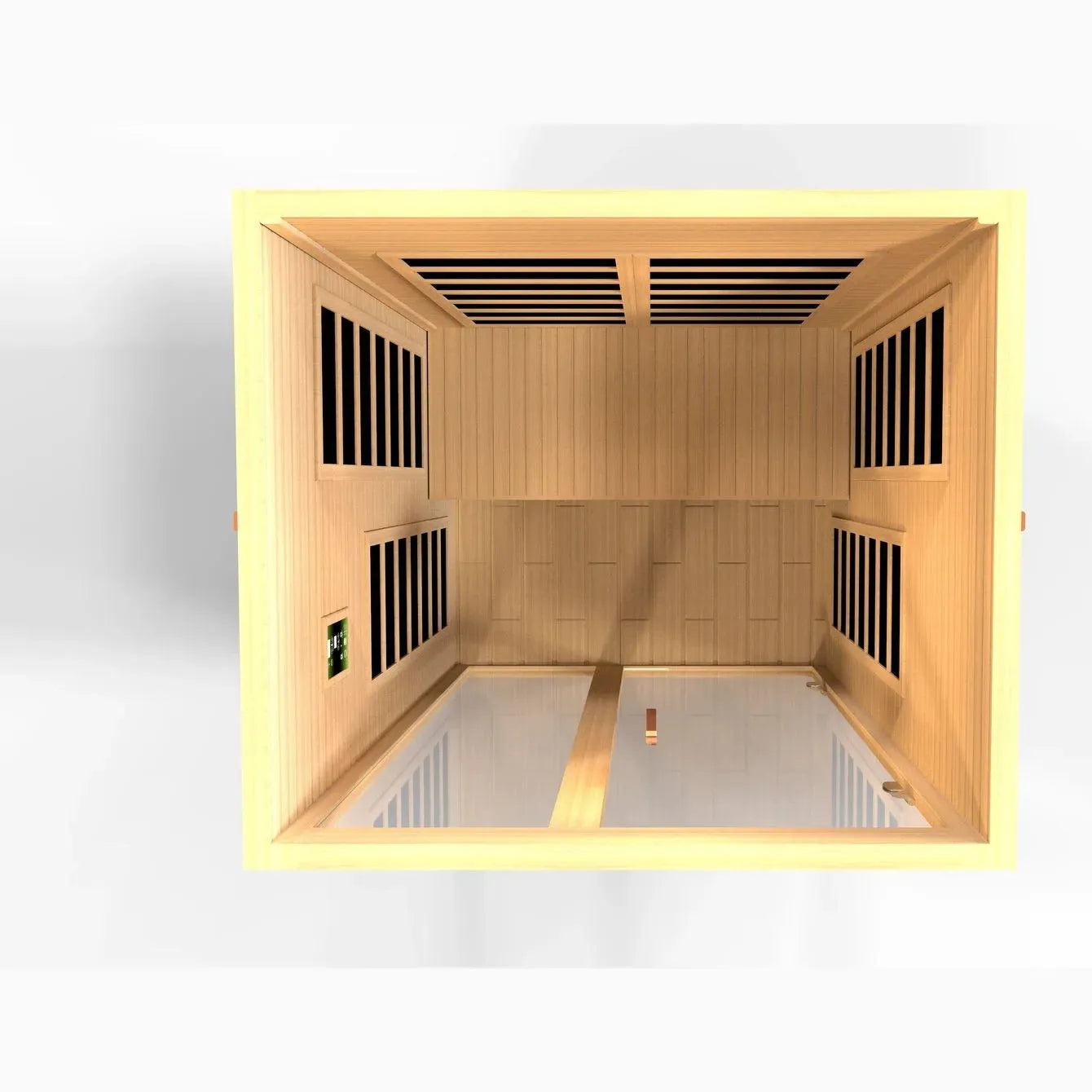 ValiroWood- Santiago Elite 2-person Ultra Low EMF FAR Infrared Sauna - DYN-6209-02 Elite-Sauna-valiro­wood