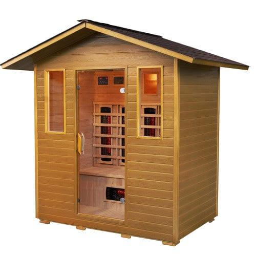 ValiroWood- Saunatkssl Cayenne 4-Person Outdoor Infrared Sauna 400D-Sauna-valiro­wood