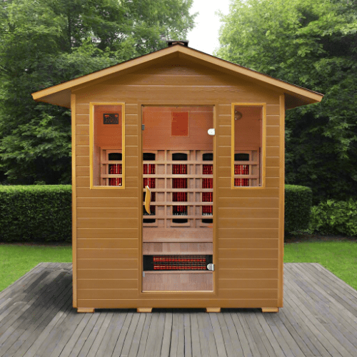 ValiroWood- Saunatkssl Cayenne 4-Person Outdoor Infrared Sauna 400D-Sauna-valiro­wood