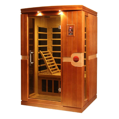 ValiroWood- "Venice" 2-person Low EMF FAR Infrared Sauna DYN-6210-01-Sauna-valiro­wood