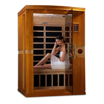 ValiroWood- "Venice" 2-person Low EMF FAR Infrared Sauna DYN-6210-01-Sauna-valiro­wood