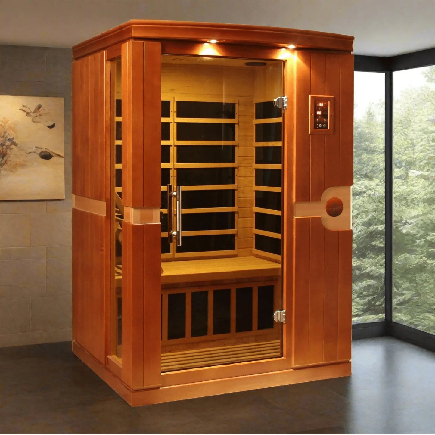 ValiroWood- "Venice" 2-person Low EMF FAR Infrared Sauna DYN-6210-01-Sauna-valiro­wood