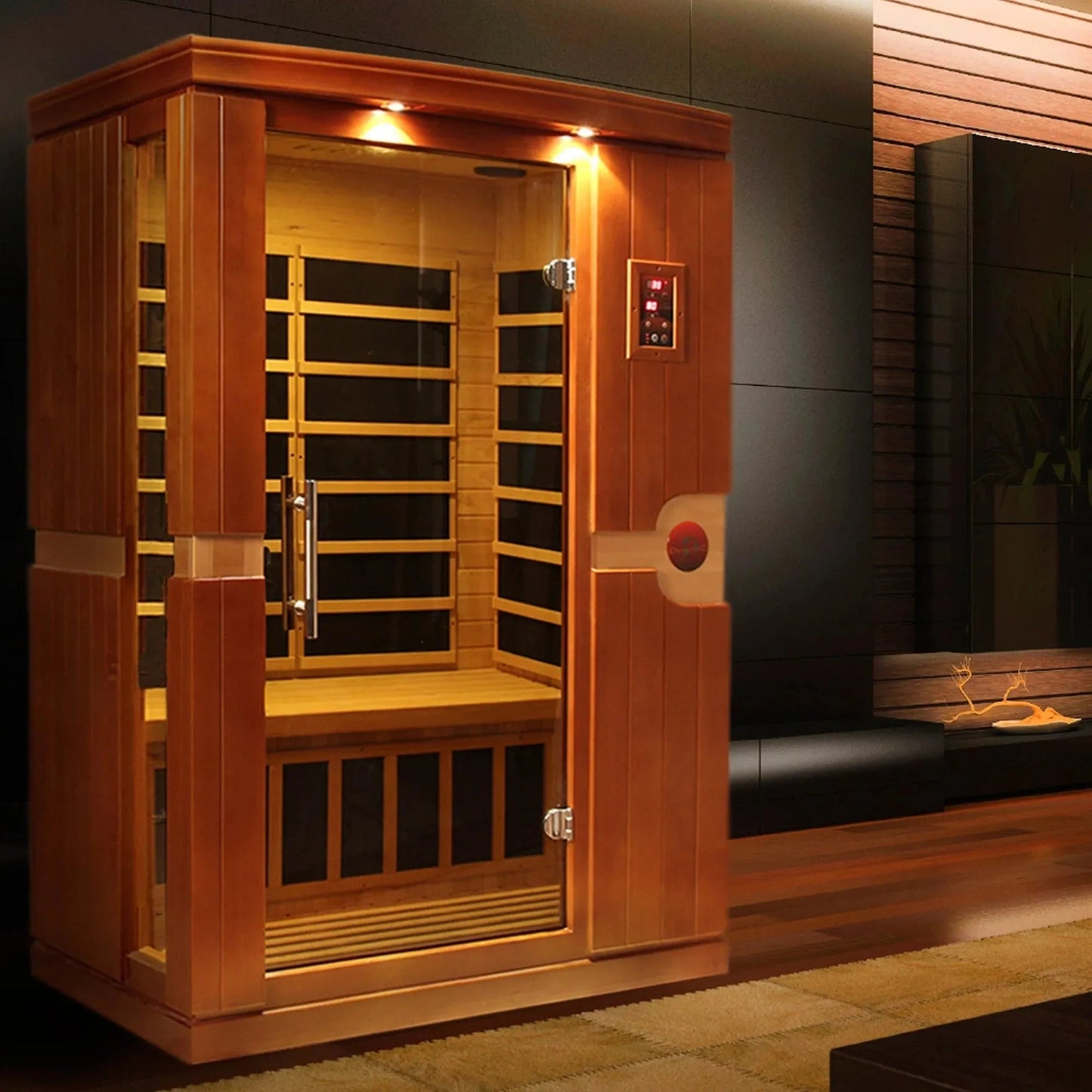 ValiroWood- "Venice" 2-person Low EMF FAR Infrared Sauna DYN-6210-01-Sauna-valiro­wood
