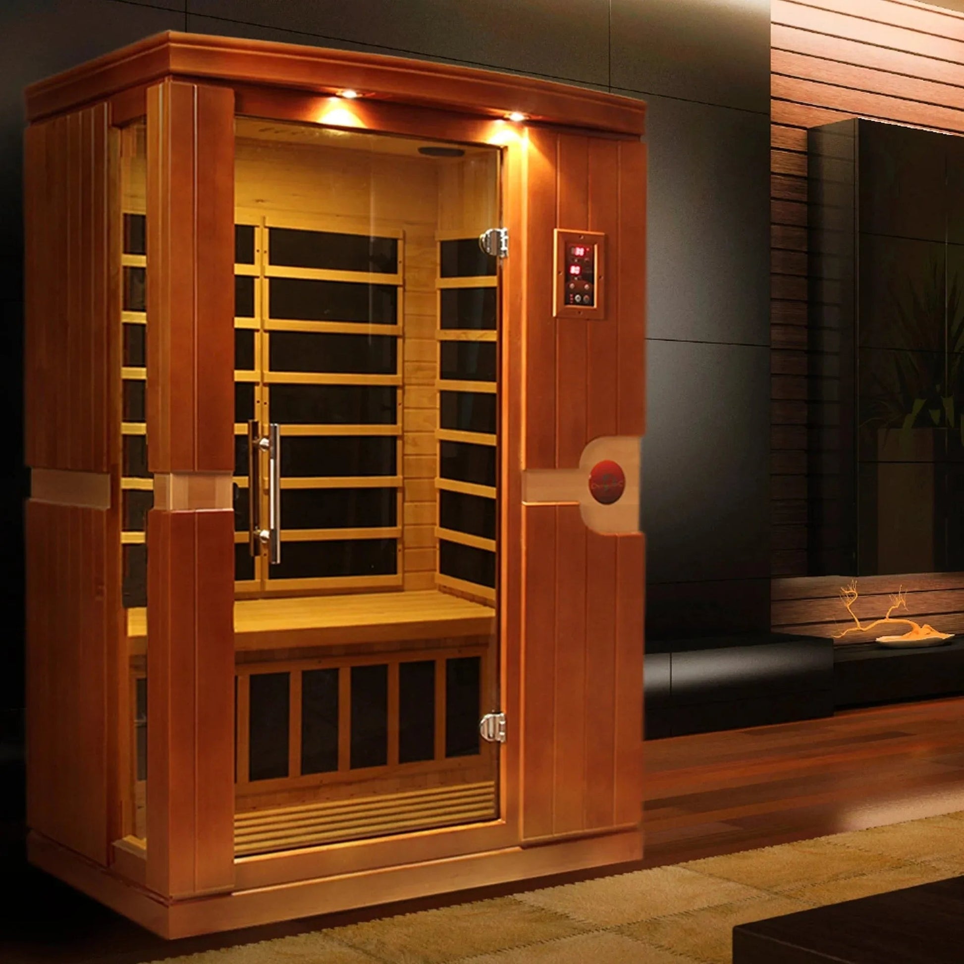 ValiroWood- "Venice" 2-person Low EMF FAR Infrared Sauna DYN-6210-01-Sauna-valiro­wood