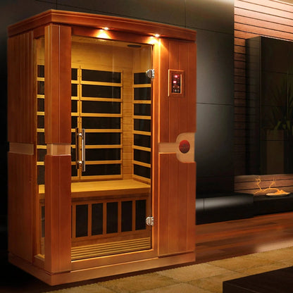 ValiroWood- "Venice" 2-person Low EMF FAR Infrared Sauna DYN-6210-01-Sauna-valiro­wood