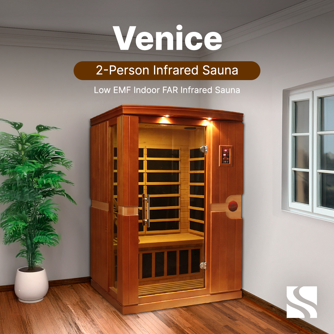 ValiroWood- "Venice" 2-person Low EMF FAR Infrared Sauna DYN-6210-01-Sauna-valiro­wood