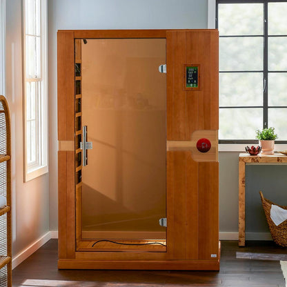 ValiroWood- "Venice" 2-person Low EMF FAR Infrared Sauna DYN-6210-01-Sauna-valiro­wood
