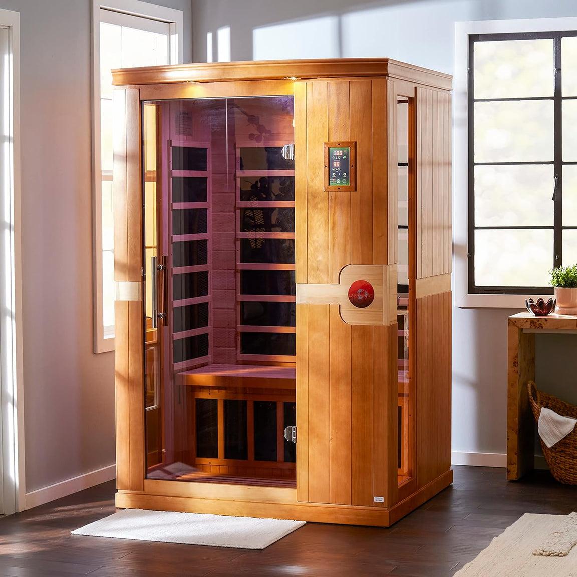 ValiroWood- Venice Elite 2-person Ultra Low EMF FAR Infrared Sauna - DYN-6210-01 Elite-Sauna-valiro­wood