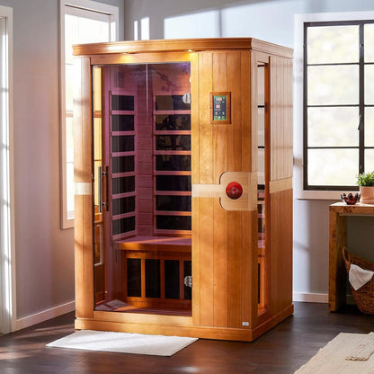 ValiroWood- Venice Elite 2-person Ultra Low EMF FAR Infrared Sauna - DYN-6210-01 Elite-Sauna-valiro­wood