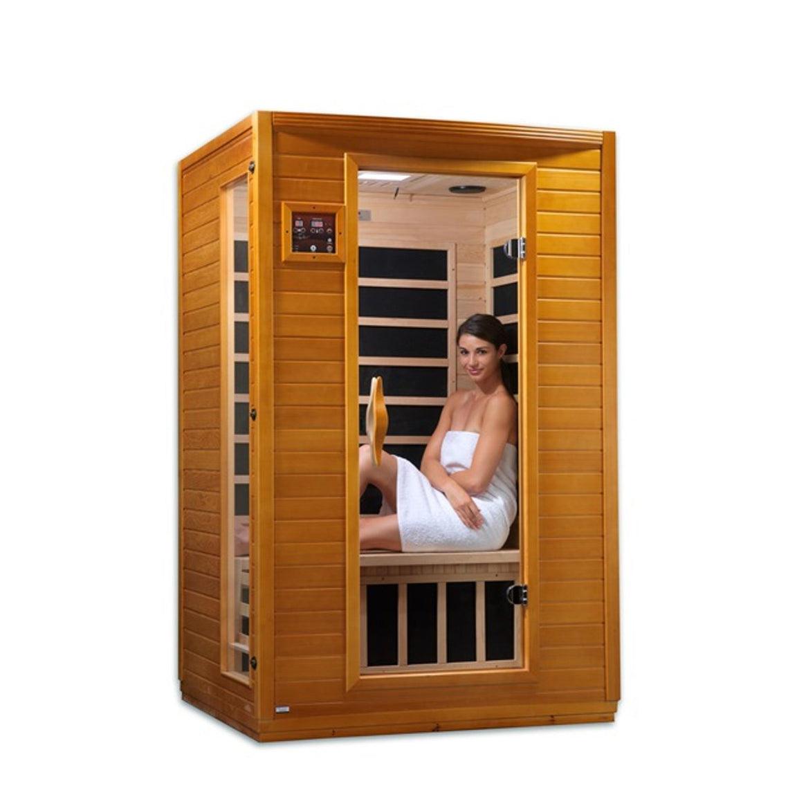 ValiroWood- "Versailles" 2-person Low EMF FAR Infrared Sauna DYN-6202-03-Sauna-valiro­wood