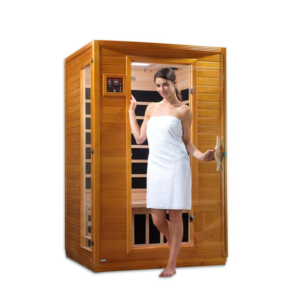 ValiroWood- "Versailles" 2-person Low EMF FAR Infrared Sauna DYN-6202-03-Sauna-valiro­wood