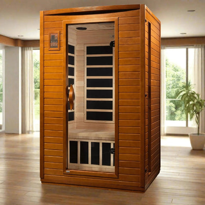 ValiroWood- "Versailles" 2-person Low EMF FAR Infrared Sauna DYN-6202-03-Sauna-valiro­wood