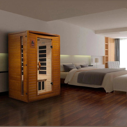 ValiroWood- "Versailles" 2-person Low EMF FAR Infrared Sauna DYN-6202-03-Sauna-valiro­wood