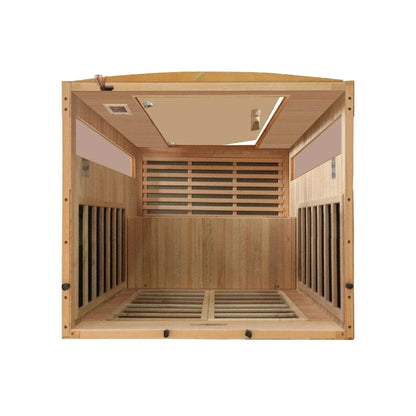 ValiroWood- "Versailles" 2-person Low EMF FAR Infrared Sauna DYN-6202-03-Sauna-valiro­wood