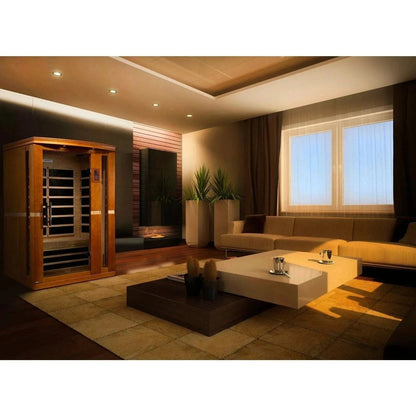ValiroWood- "Vittoria" 2-person Low EMF FAR Infrared Sauna - DYN-6220-01-Sauna-valiro­wood