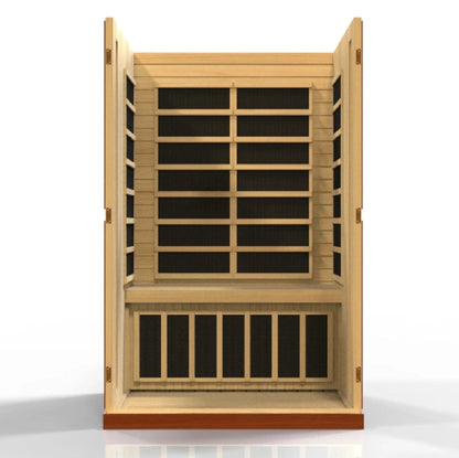 ValiroWood- "Vittoria" 2-person Low EMF FAR Infrared Sauna - DYN-6220-01-Sauna-valiro­wood