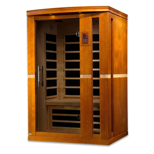 ValiroWood- "Vittoria" 2-person Low EMF FAR Infrared Sauna - DYN-6220-01-Sauna-valiro­wood
